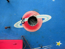Load image into Gallery viewer, 1950s Chad Valley Space Age Rocket Shop Bagatelle Pinball Game
