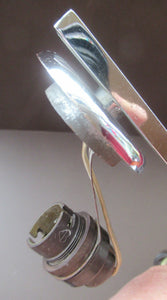 Vintage 1930s Art Deco Pendant Light Fitting. Chrome, Bakelite and Three Glass Shades