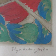 Load image into Gallery viewer, Elyse Lord Colour Etching Drypoint The Joy Ride 1930s
