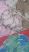 Load image into Gallery viewer, Elyse Lord Colour Etching Drypoint The Joy Ride 1930s
