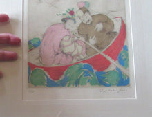 Load image into Gallery viewer, Elyse Lord Colour Etching Drypoint The Joy Ride 1930s
