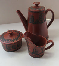 Load image into Gallery viewer, Scottie Wilson Part Coffee Set Royal Worcester. Coffee Pot, Sugar Bowl, Milk Jug 1960s
