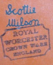 Load image into Gallery viewer, Scottie Wilson Part Coffee Set Royal Worcester. Coffee Pot, Sugar Bowl, Milk Jug 1960s
