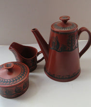 Load image into Gallery viewer, Scottie Wilson Part Coffee Set Royal Worcester. Coffee Pot, Sugar Bowl, Milk Jug 1960s
