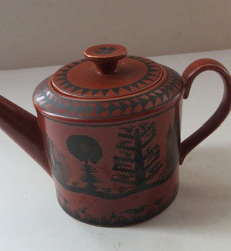 Rare Scottie Wilaon Royal Worcester Small Teapot 1960s