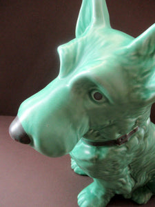 Vintage Sylvac Scottie Dog  Scottish Terrier Green No. 1209