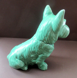Vintage Sylvac Scottie Dog  Scottish Terrier Green No. 1209