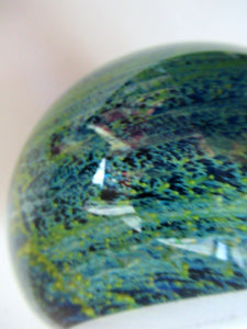 Massive Vintage Magnum Size Mdina Sea and Sand Signed Paperweight