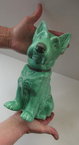 Vintage Sylvac Scottie Dog Scottish Terrier Green No. 1209