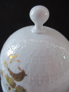 Vintage DANISH Porcelain Domed Pot. Designed by Bjorn Wiinblad for Rosenthal