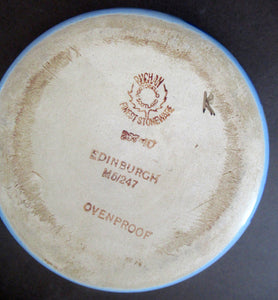 Vintage 1950s Lidded Serving Dish Buchan Pottery Edinburgh