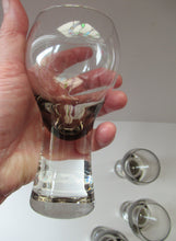 Load image into Gallery viewer, Four Caithness Glass Canisby Wine Glasses and Lybster Decanter 1960s
