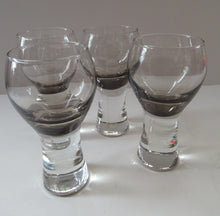 Load image into Gallery viewer, Four Caithness Glass Grey Canisbay Wine Glasses and Canisbay Decanter
