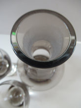 Load image into Gallery viewer, Four Caithness Glass Grey Canisbay Wine Glasses and Canisbay Decanter
