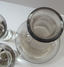 Load image into Gallery viewer, Four Caithness Glass Grey Canisbay Wine Glasses and Canisbay Decanter

