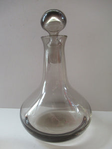 Four Caithness Glass Canisby Wine Glasses and Lybster Decanter 1960s