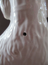 Load image into Gallery viewer, LARGE Antique Pair of Staffordshire Dogs Chimney Spaniels / Wally Dugs; 12 1/4 inches
