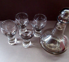 Load image into Gallery viewer, Four Caithness Glass Canisby Wine Glasses and Lybster Decanter 1960s
