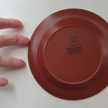 Load image into Gallery viewer, 1960s Scottie Wilson Small Plate or Saucer Terracotta 6  1/4 inches
