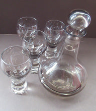 Load image into Gallery viewer, Four Caithness Glass Canisby Wine Glasses and Lybster Decanter 1960s
