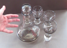 Load image into Gallery viewer, Four Caithness Glass Canisby Wine Glasses and Lybster Decanter 1960s
