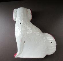 Load image into Gallery viewer, LARGE Antique Pair of Staffordshire Dogs Chimney Spaniels / Wally Dugs; 12 1/4 inches
