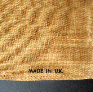 VINTAGE 1970s Irish Linen Tea Towel or Bar Cloth. MILK MARKETING BOARD