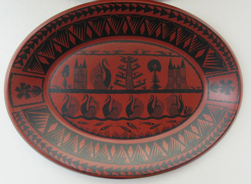 Scottish Wilson Oval Serving Plate Royal Worcester 1960s