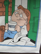 Load image into Gallery viewer, VINTAGE 1990s Cotton Tea Towel or Bar Cloth. TETLEYS TEA Advertising Cloth
