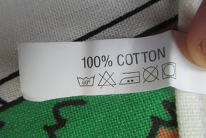 VINTAGE 1990s Cotton Tea Towel or Bar Cloth. TETLEYS TEA Advertising Cloth