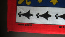 Load image into Gallery viewer, 1970s Irish Linen Heraldic Tea Towel Bar Cloth
