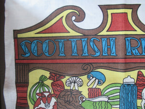 Scottish Linen Lockhart Mills Kirkcaldy Vintage Tea Towel Bar Cloth