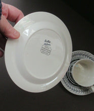 Load image into Gallery viewer, Scottish Wilson 1960s Black and White Royal Worcester Trio
