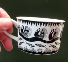 Load image into Gallery viewer, Scottish Wilson 1960s Black and White Royal Worcester Trio
