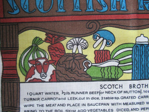Scottish Linen Lockhart Mills Kirkcaldy Vintage Tea Towel Bar Cloth