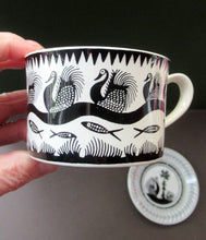 Load image into Gallery viewer, Scottish Wilson 1960s Black and White Royal Worcester Trio
