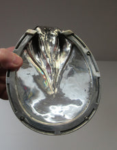 Load image into Gallery viewer, Antique VICTORIAN 1870s. TAXIDERMY Interest. Silver Plate Horse&#39;s Hoof Desk Tidy 
