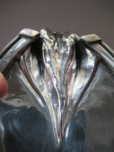 Antique VICTORIAN 1870s. TAXIDERMY Interest. Silver Plate Horse's Hoof Desk Tidy 