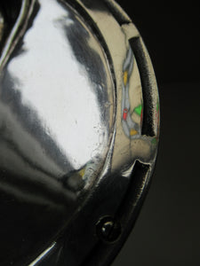 Antique VICTORIAN 1870s. TAXIDERMY Interest. Silver Plate Horse's Hoof Desk Tidy 