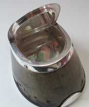 Load image into Gallery viewer, Antique VICTORIAN 1870s. TAXIDERMY Interest. Silver Plate Horse&#39;s Hoof Desk Tidy 
