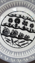 Load image into Gallery viewer, Vintage 1960s SCOTTIE WILSON Black and White Side Plate for  ROYAL WORCESTER. 8 inches
