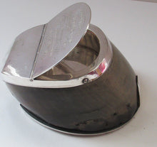 Load image into Gallery viewer, Antique VICTORIAN 1870s. TAXIDERMY Interest. Silver Plate Horse&#39;s Hoof Desk Tidy
