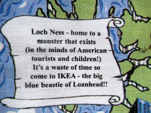 Load image into Gallery viewer, 1999 Opening of Ikea In Scotland Souvenir Tea Towel or Bar Cloth
