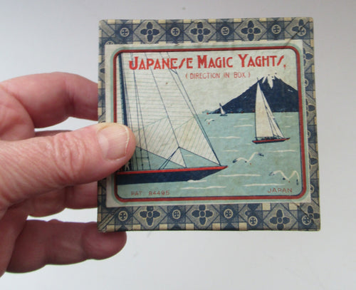 1920s Japanese Magic Yachts in Original Box Rare
