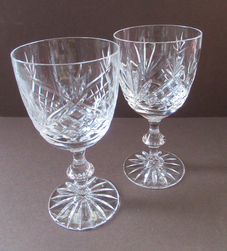 Pair of Edinburgh Crystal Glasses 5 1/4 inches