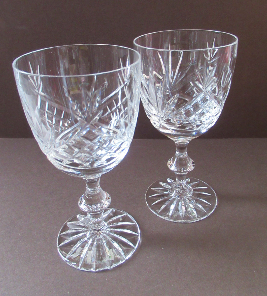 Pair of Edinburgh Crystal Glasses 5 1/4 inches
