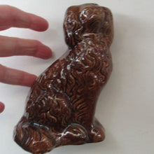 Load image into Gallery viewer, Small Miniature Treacle Glaze Kings Charles Spaniel Miniature Staffordshire Dog
