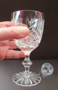 Six Matching Set of Edinburgh Crystal Small Wine Glasses
