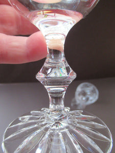 Six Matching Set of Edinburgh Crystal Small Wine Glasses