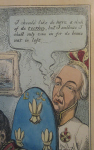 Turkish History Georgian Satirical Print George IV Image 1828